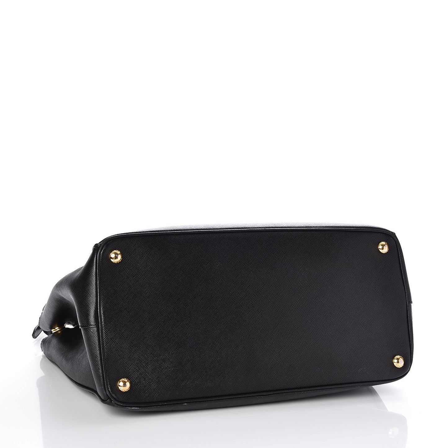 Saffiano Large Galleria Double Zip Tote Black