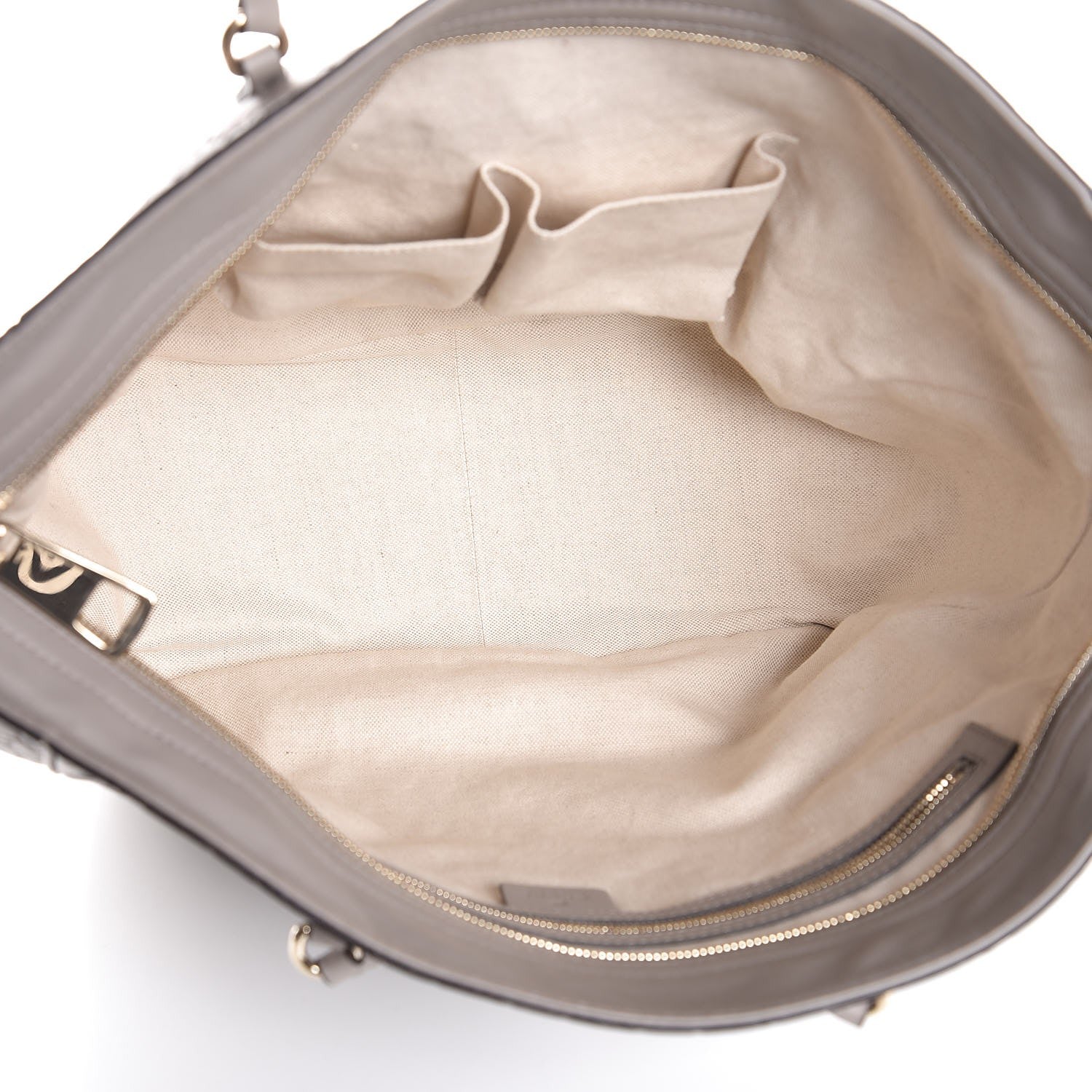 Gucci Guccissima Medium Bree Zippered Tote Storm Grey 5 of 7