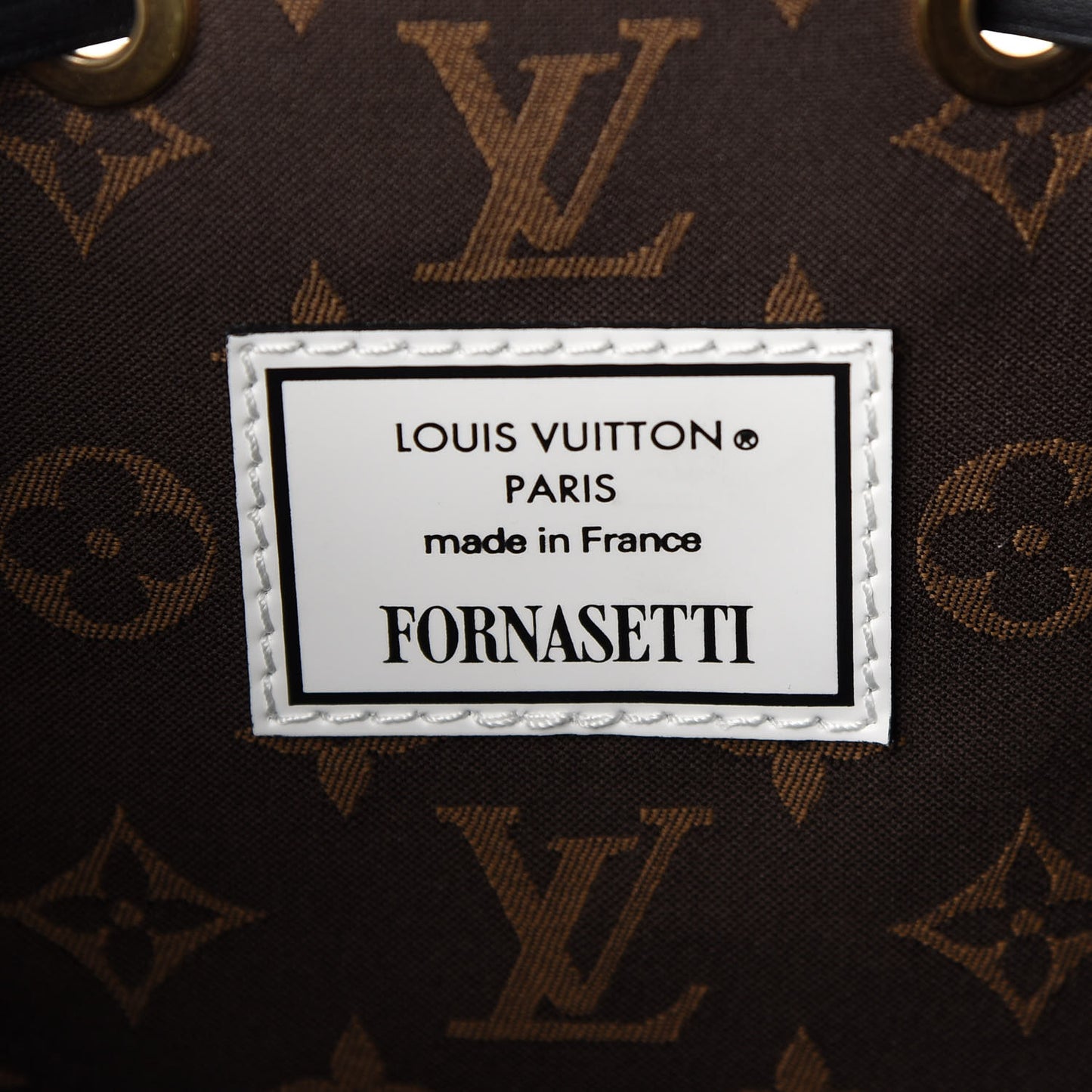 X FORNASETTI Calfskin Architettura Noe MM Black White