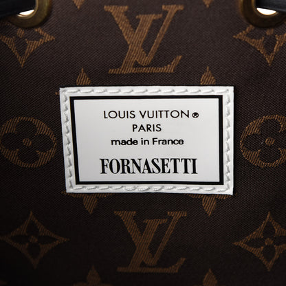 Louis Vuitton X FORNASETTI Calfskin Architettura Noe MM Black White 6 of 8