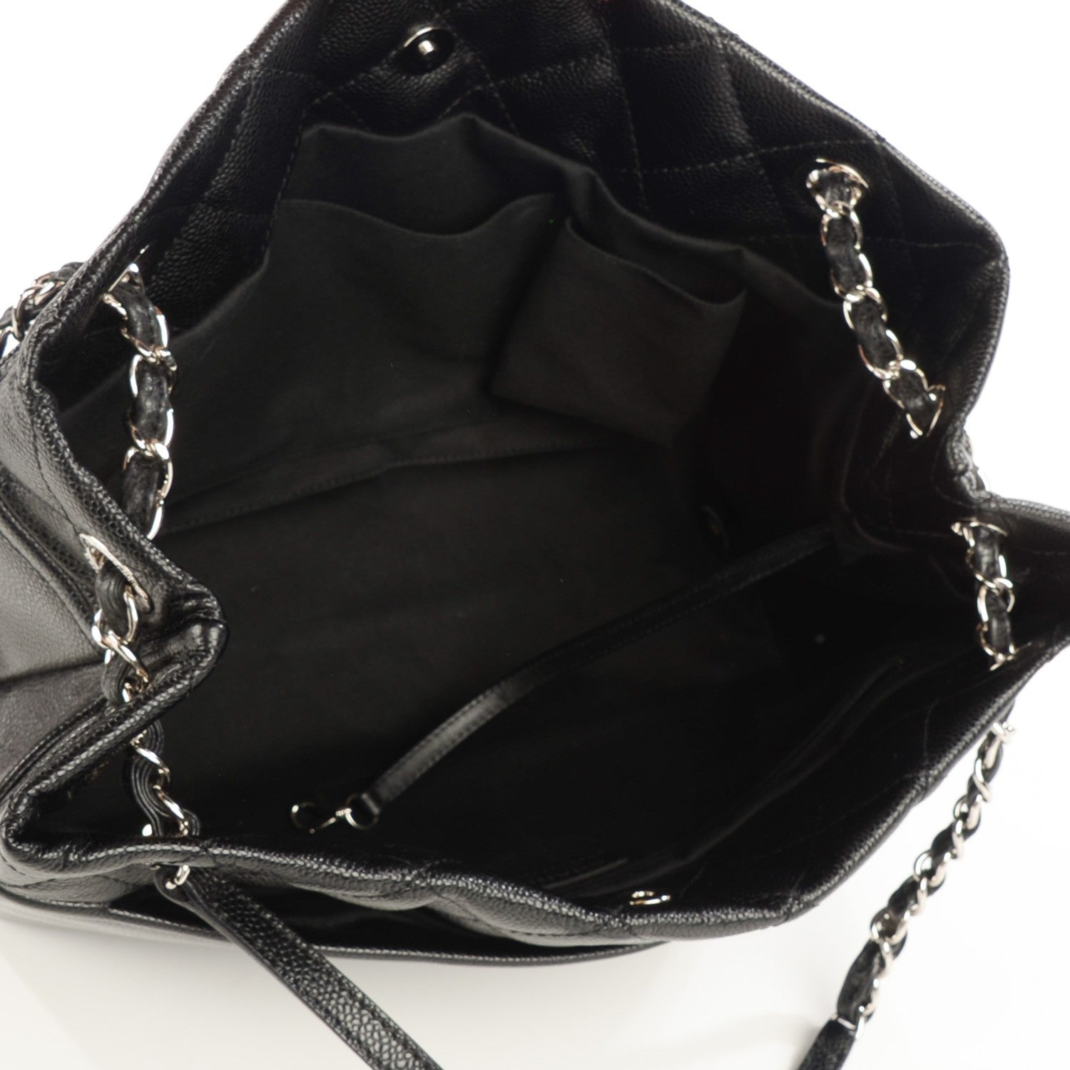 Chanel Caviar CC Timeless Soft Tote Black 6 of 8