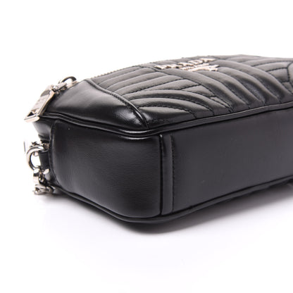 Prada Soft Calfskin Impunture Diagramme Belt Bag Black 5 of 8