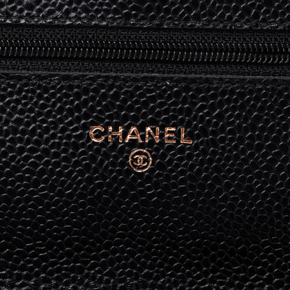 Chanel Caviar Quilted Wallet On Chain WOC Black 6 of 10