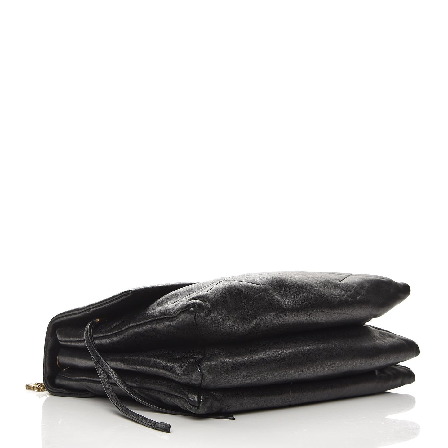 Lambskin Quilted Medium Sugar Flap Shoulder Bag Black