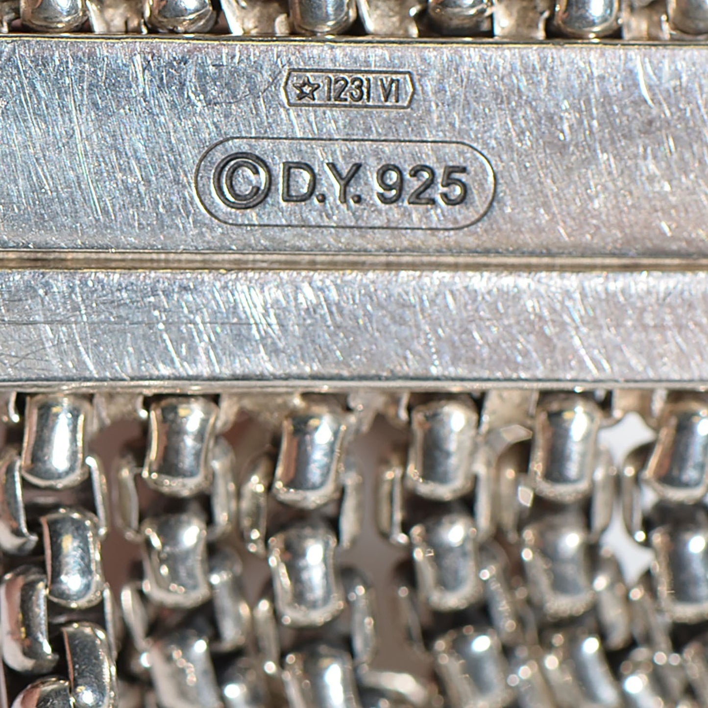 Sterling Silver Eight-Row Box Chain Bracelet