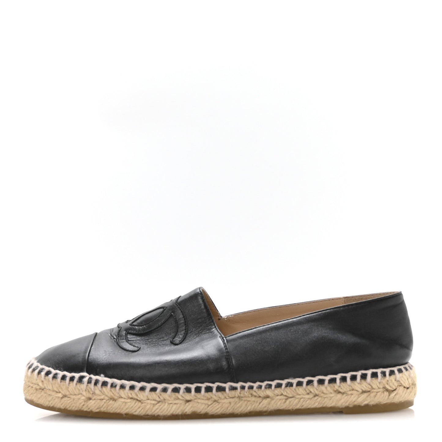 Lambskin CC Espadrilles 39 Black