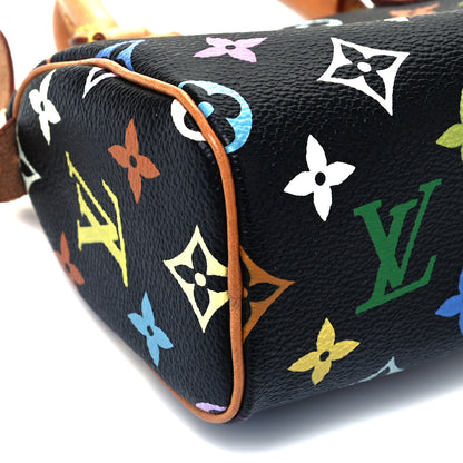 Louis Vuitton Monogram Multicolor Mini Sac HL Speedy Black 7 of 8
