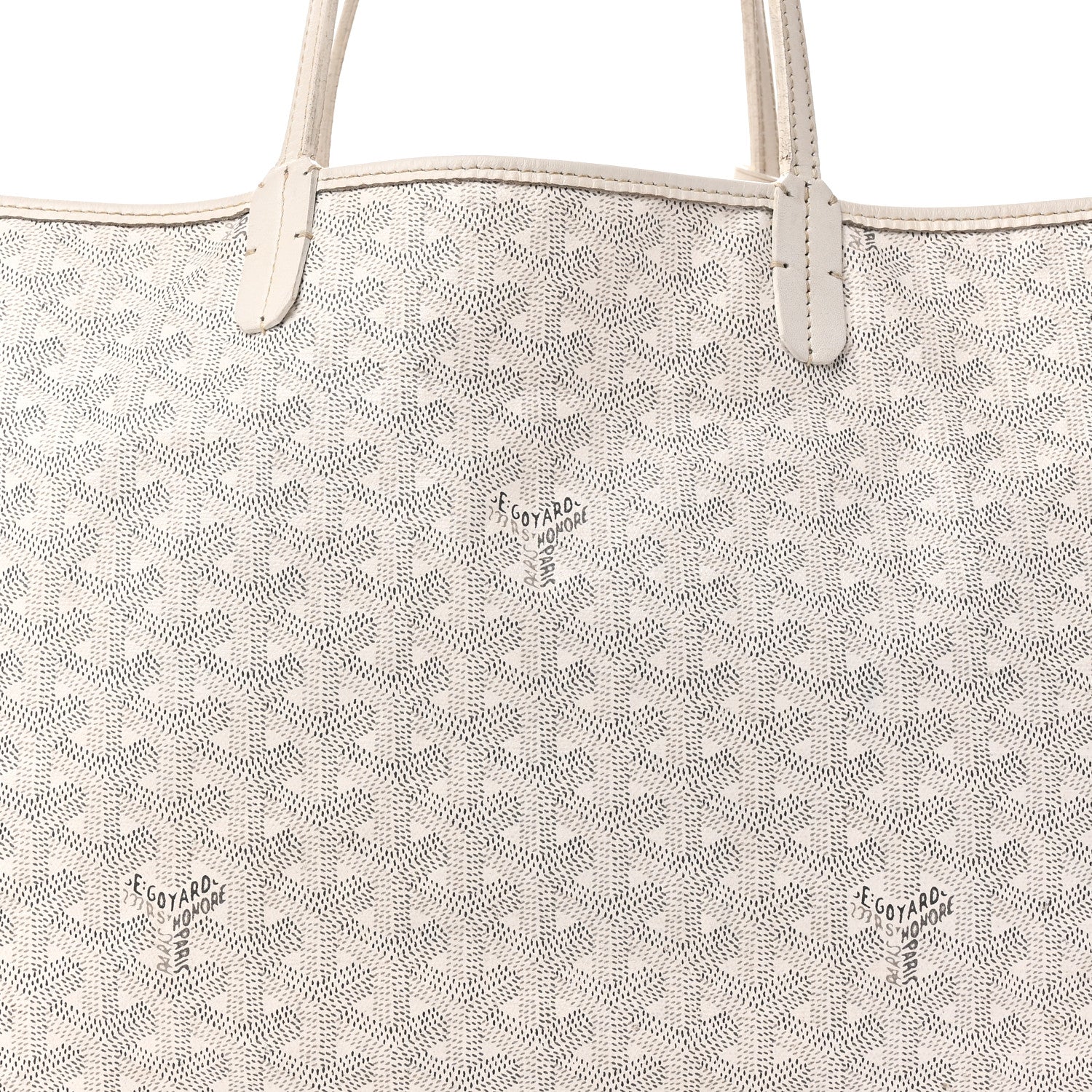 Goyard Goyardine Saint Louis PM White 1907819 – FASHIONPHILE