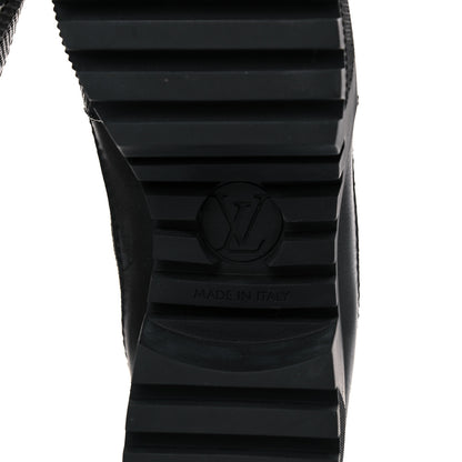 Louis Vuitton Suede Calfskin Catogram Laureate Platform Desert Boots 36.5 Black Marron 6 of 10