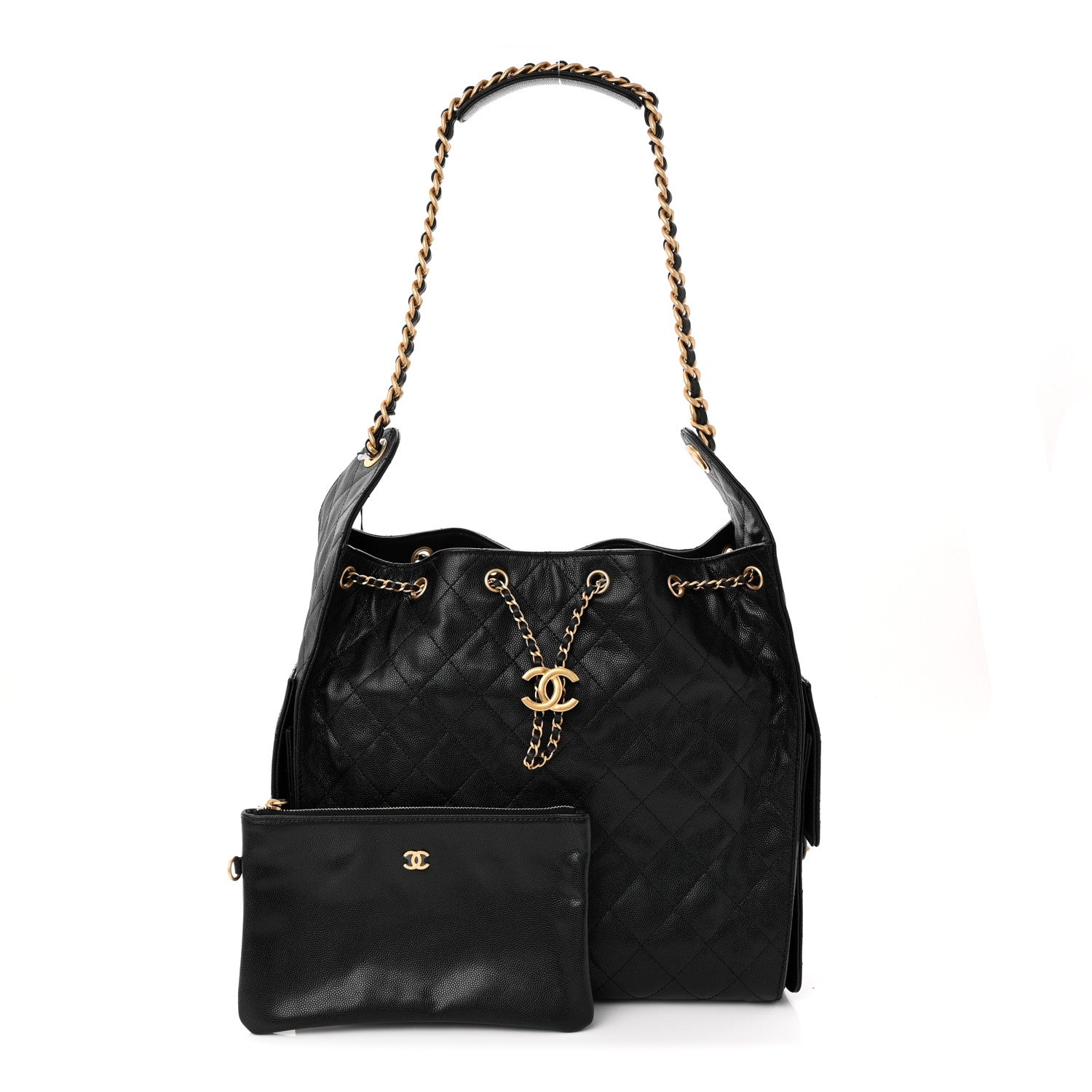 Chanel Caviar Quilted Medium Chanel 25 Handbag Black 3 of 11