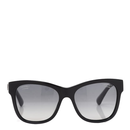 Chanel Acetate Polarized Square CC Sunglasses 5380 Black 2 of 7