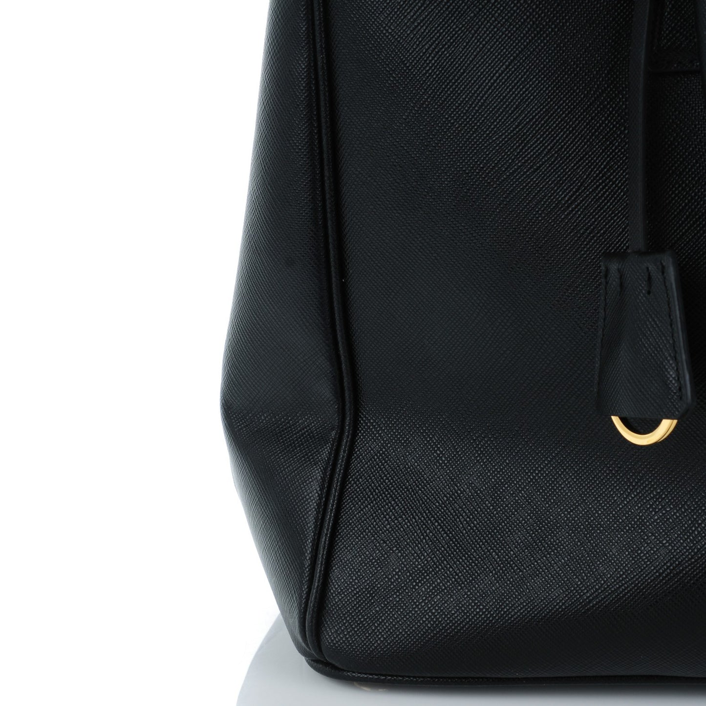 Saffiano Large Galleria Double Zip Tote Black