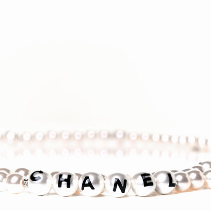 Chanel Pearl Crystal CC Logo Belt 80 Gold 3 of 4