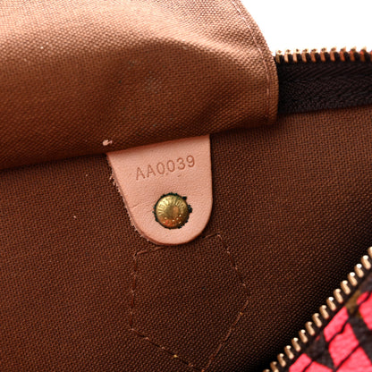 Louis Vuitton Monogram Graffiti Speedy 30 Fuchsia 7 of 12