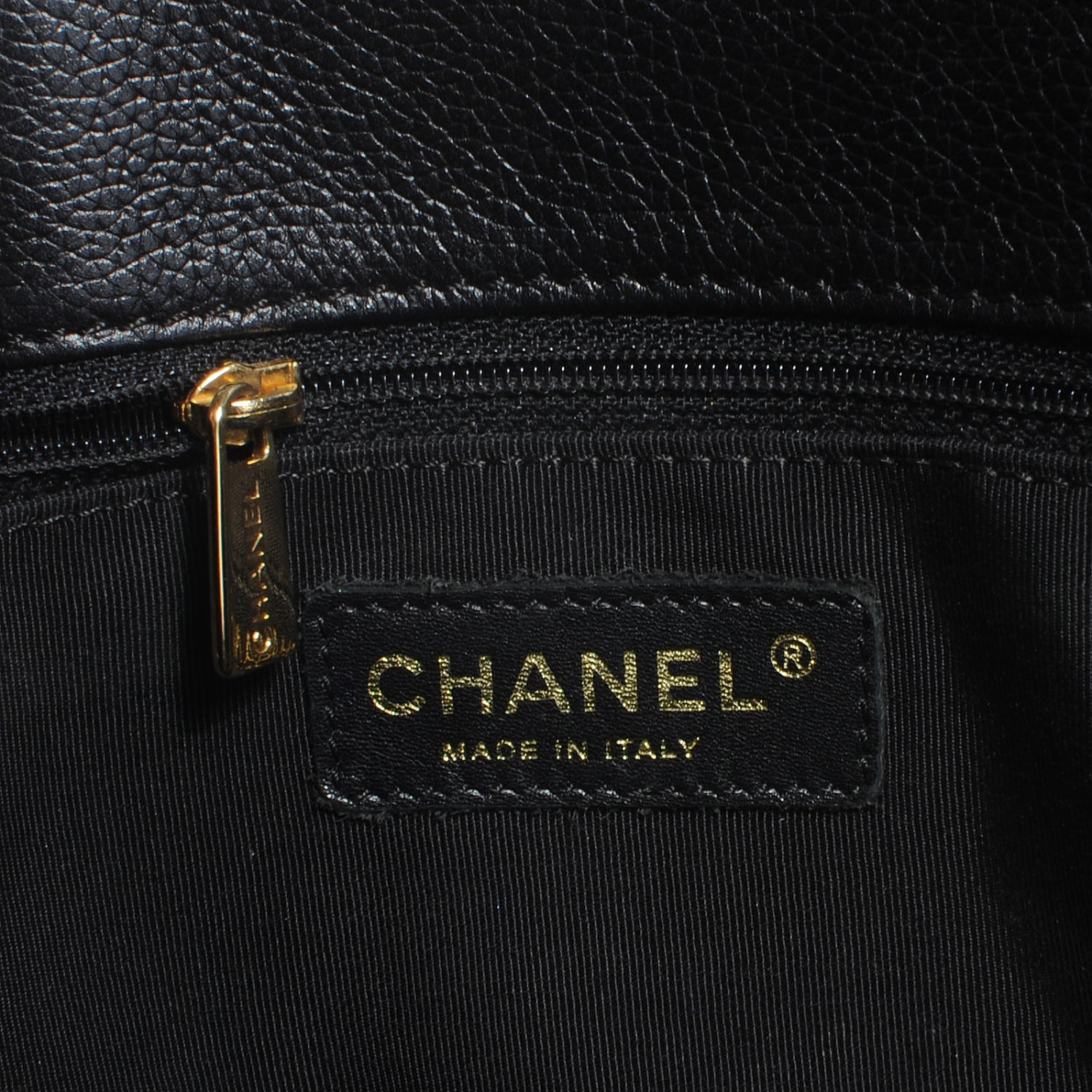 Chanel Calfskin Cerf Executive Shopper Tote Black 6 of 7