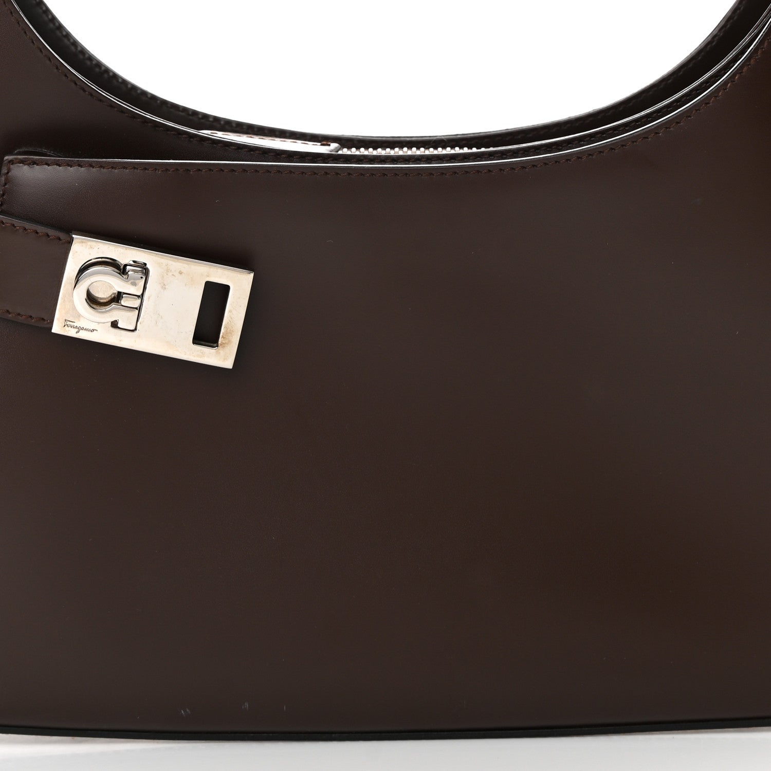 Salvatore Ferragamo Shoulder Bag Dark Brown 8 of 12