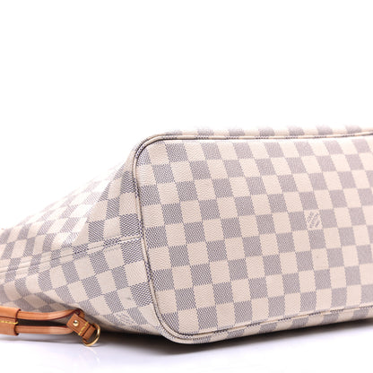 Louis Vuitton Damier Azur Neo Neverfull MM Rose Ballerine 7 of 8