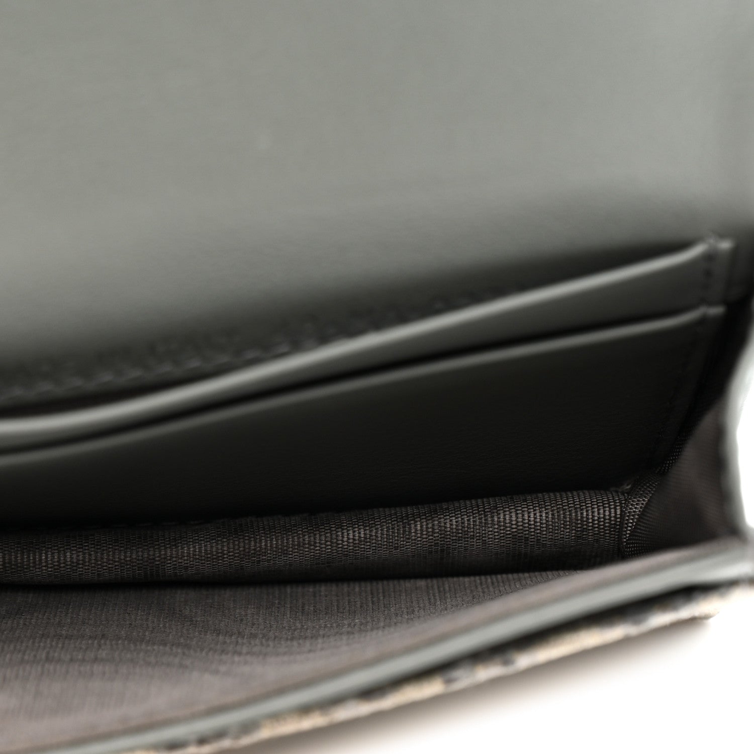 Christian Dior Oblique Saddle Bloom Card Holder Gray 5 of 8