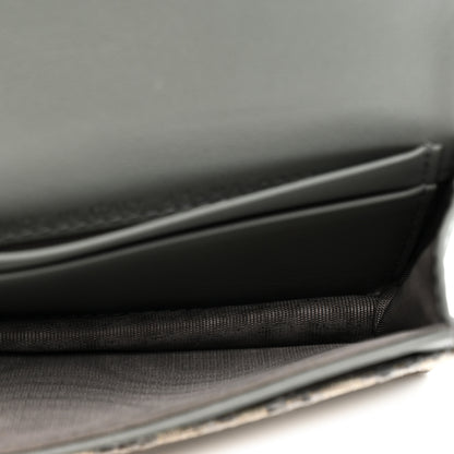 Christian Dior Oblique Saddle Bloom Card Holder Gray 5 of 8