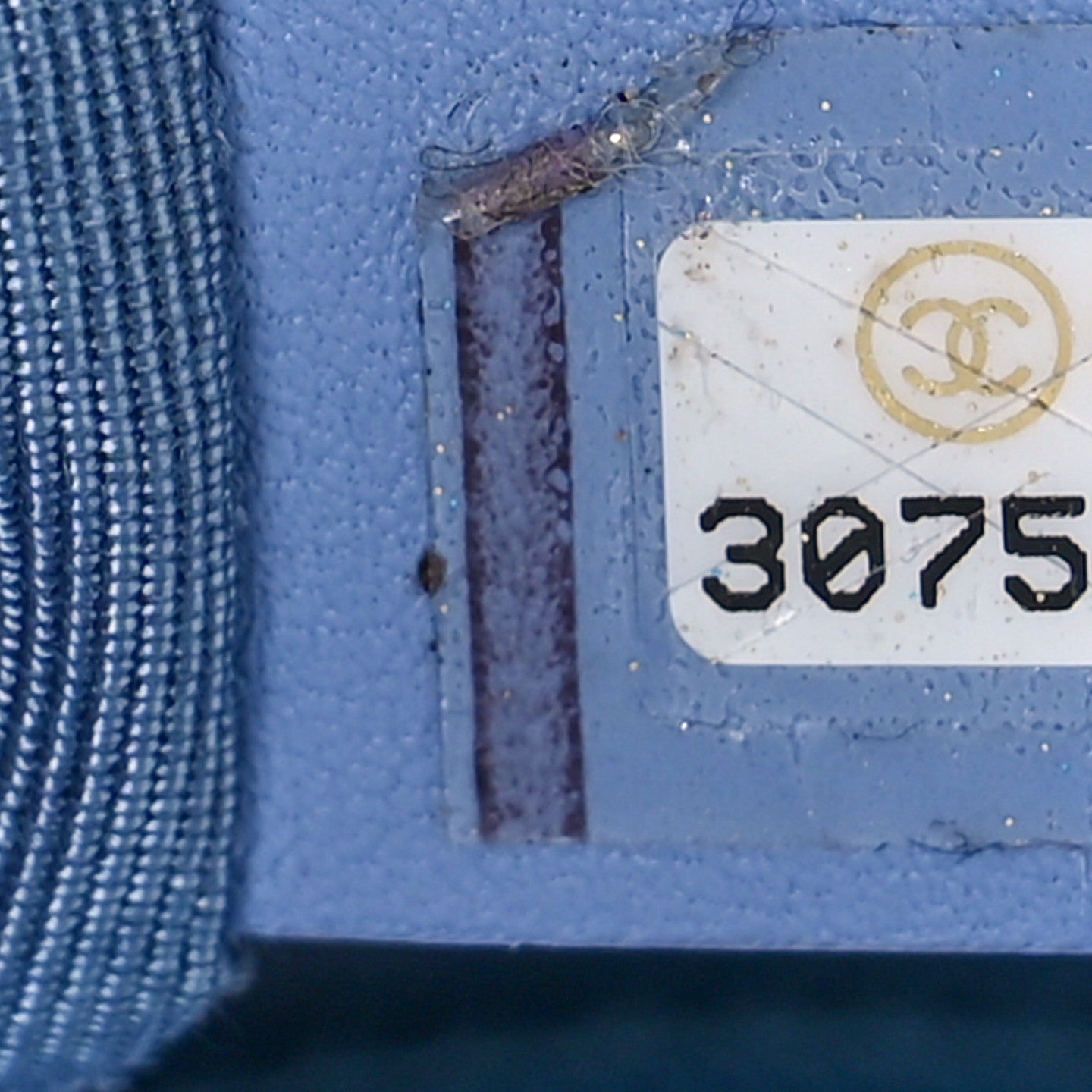 Sequin Quilted Medium Chanel 19 Flap Light Blue