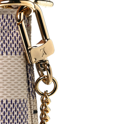 Louis Vuitton Damier Azur 2021 Christmas Animation Hollywood Mini Pochette Accessories Fuchsia 7 of 11