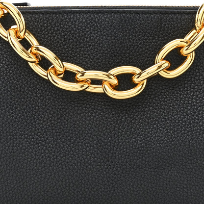Bottega Veneta Grained Calfskin Saint Germain Chain Crossbody Pouch Black 10 of 12