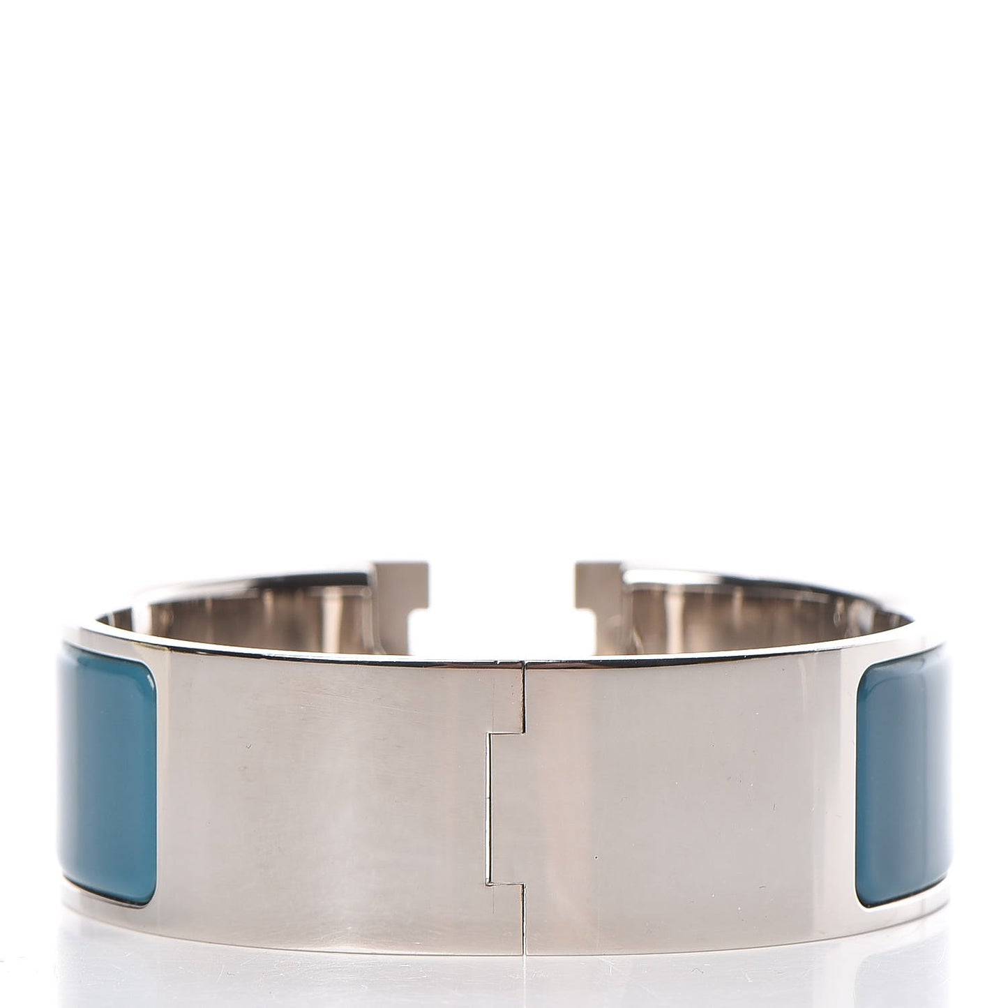 Enamel Wide Clic Clac H Bracelet PM Petrole