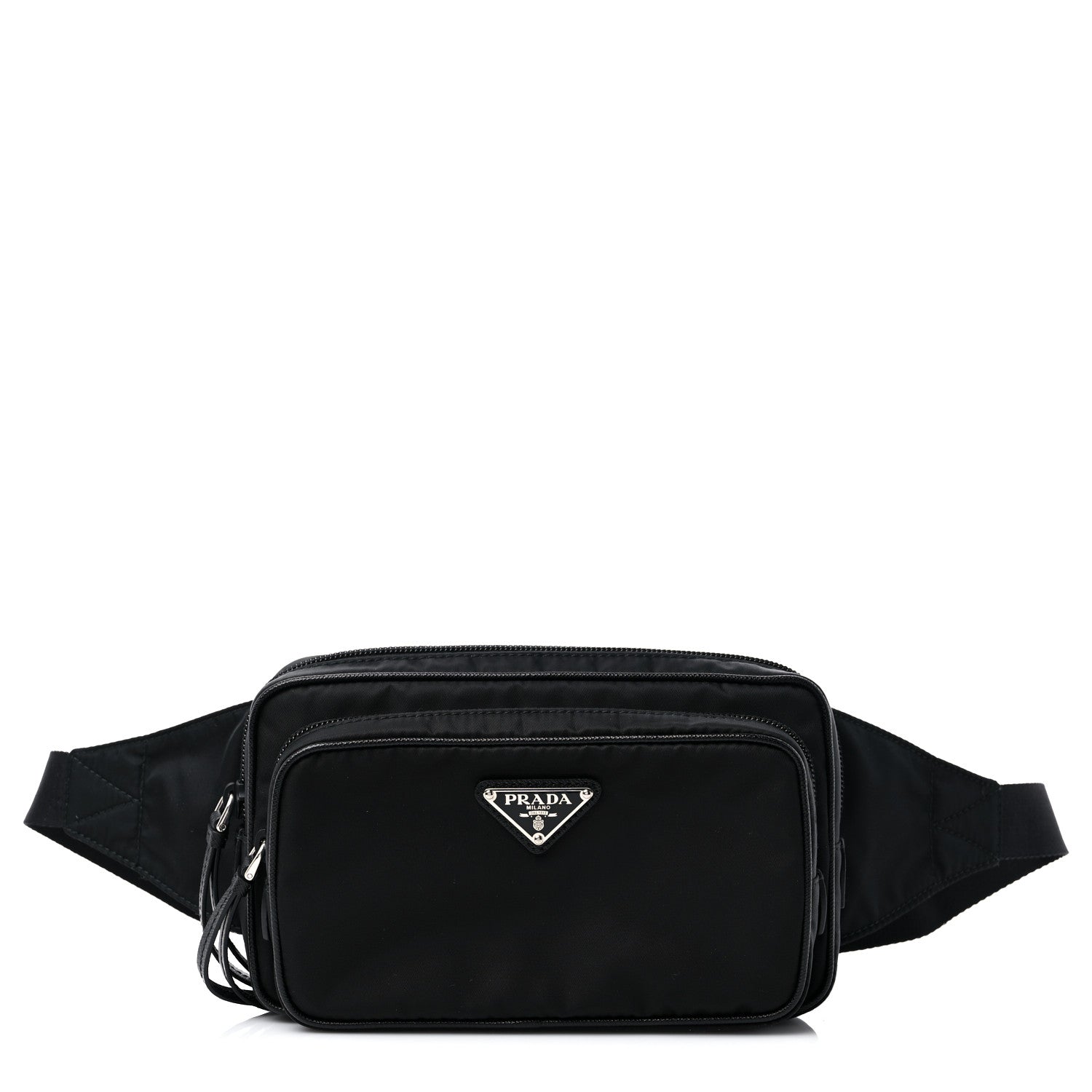 Prada Tessuto Nylon Saffiano Belt Bag Black 1 of 11