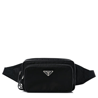 Prada Tessuto Nylon Saffiano Belt Bag Black 1 of 11