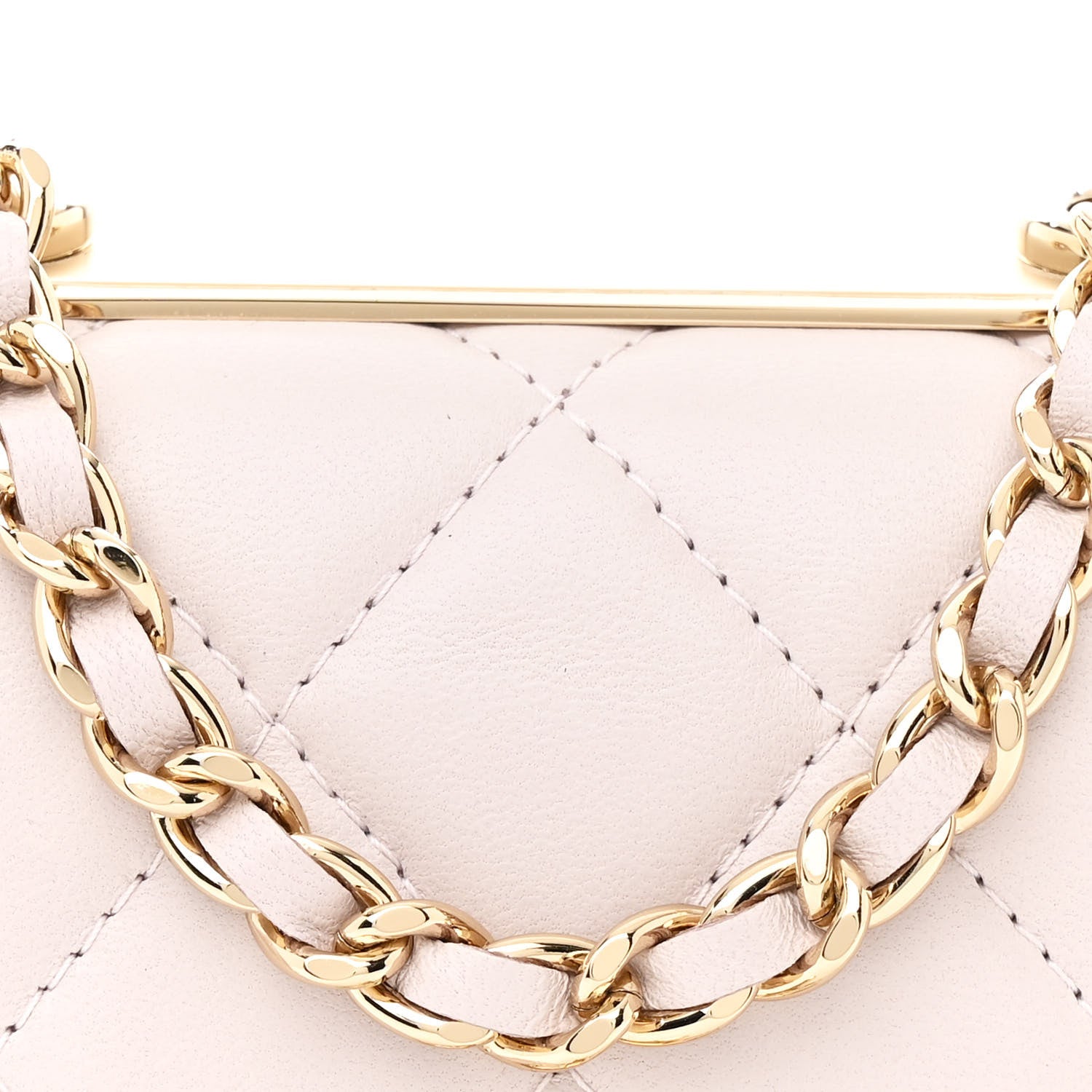 Chanel Lambskin Quilted Mini Trendy CC Clutch With Chain Lilac 8 of 11