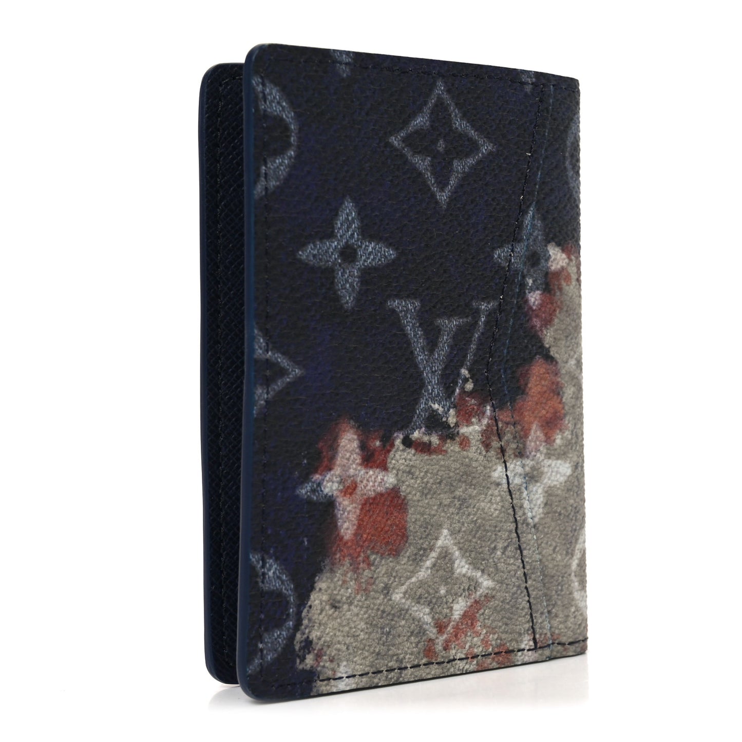 Monogram Bleach Pocket Organizer Ink Blue