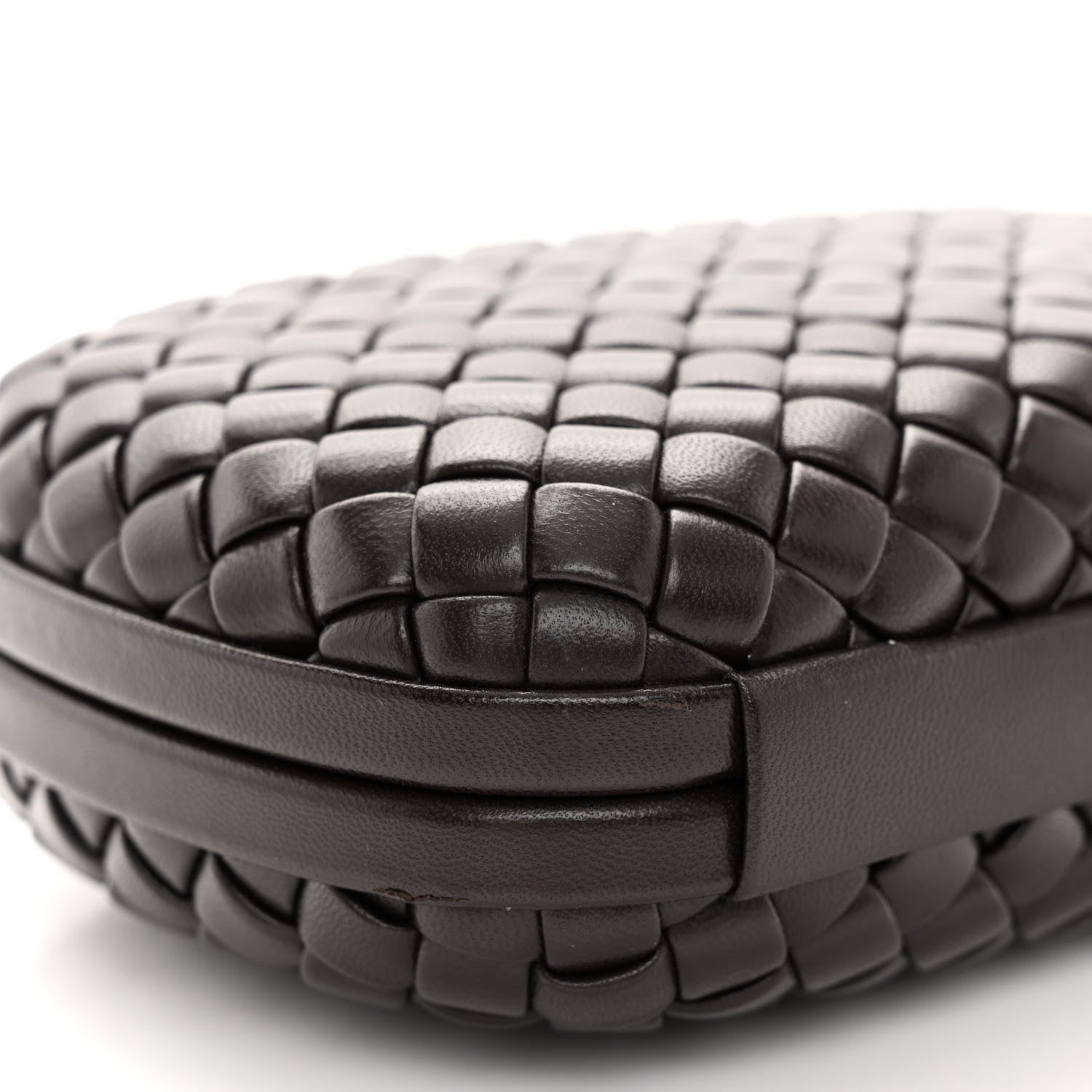 Bottega Veneta Nappa Intreccio Padded Chain Knot Clutch Fondant 8 of 10