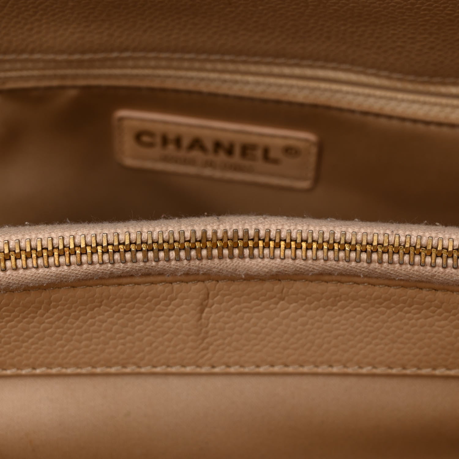 Chanel Caviar Quilted Grand Shopping Tote GST Beige Clair 8 of 12
