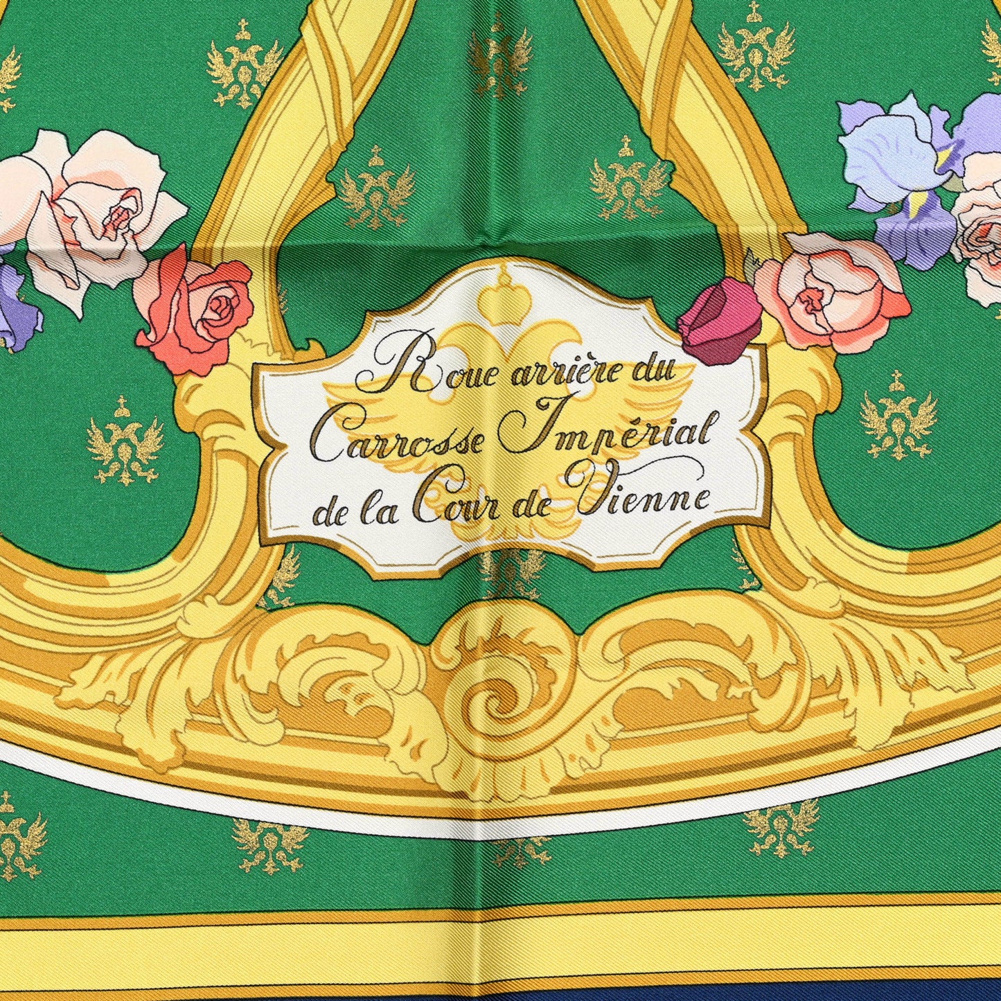 Silk Roue Arriere du Carosse Imperial de la Couer de Vienne Scarf 90