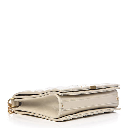 Saint Laurent Lambskin Quilted Small Becky Chain Bag Blanc Vintage 4 of 10