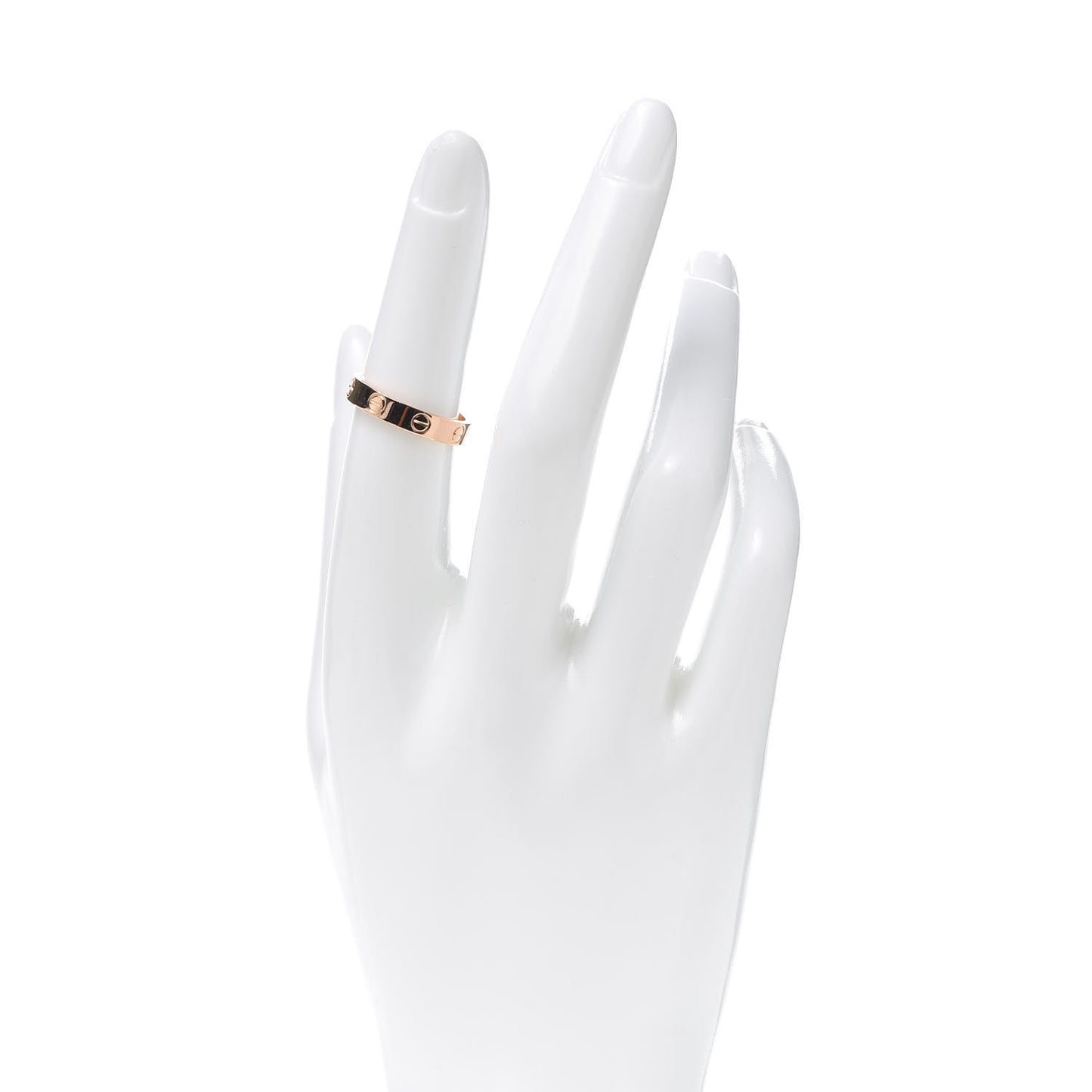 18K Pink Gold 3.5mm LOVE Wedding Band Ring 52 6