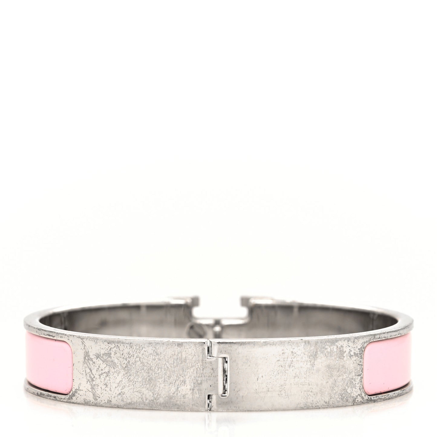 Enamel Narrow Clic Clac H Bracelet PM Rose Candeur