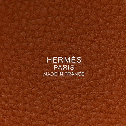 Hermes Taurillon Clemence Picotin Lock 22 MM Gold 6 of 11