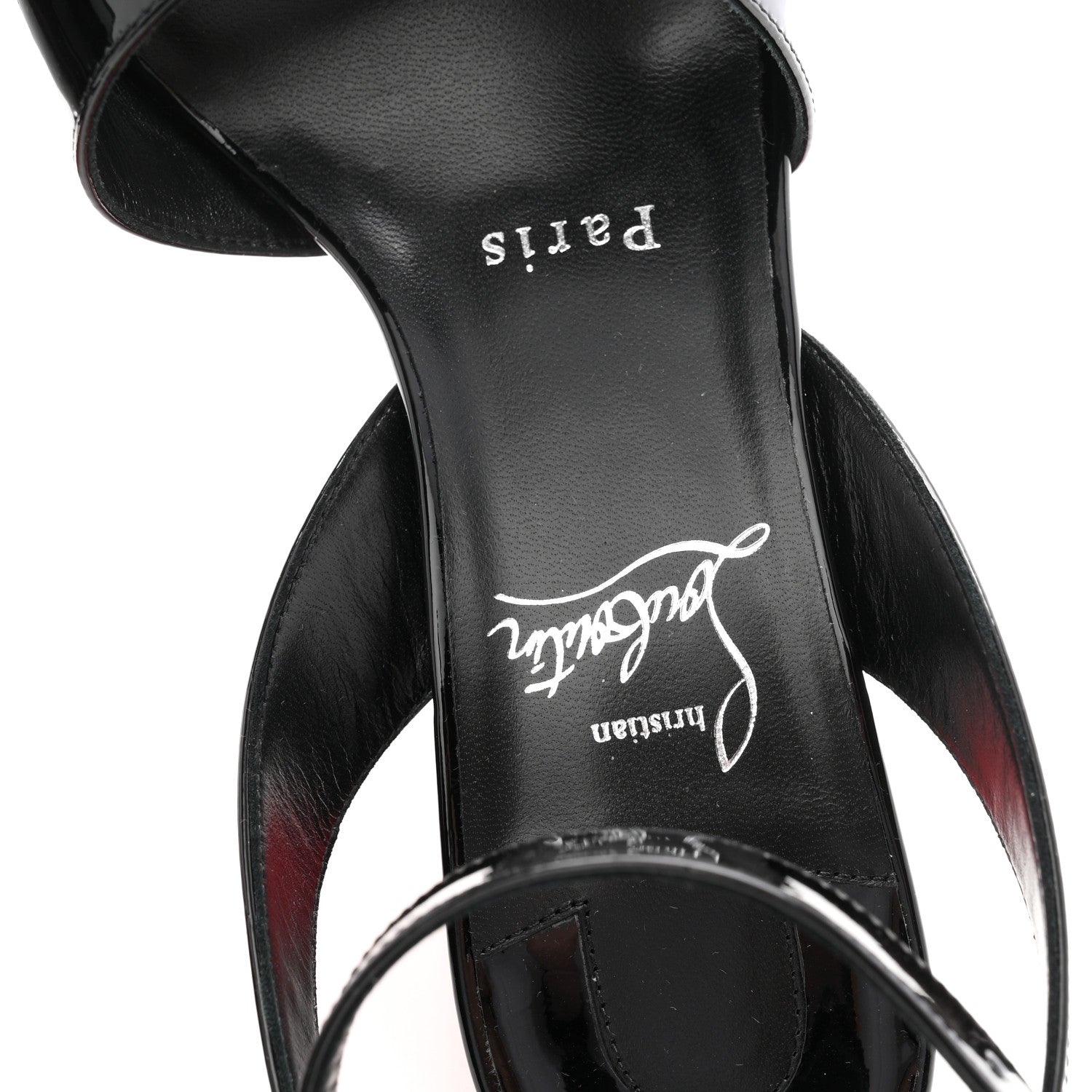 Christian Louboutin Patent Supramariza 130 Sandals 37 Black 8 of 9