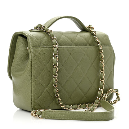 Chanel Caviar Quilted Medium Business Affinity Flap Green 2 of 9