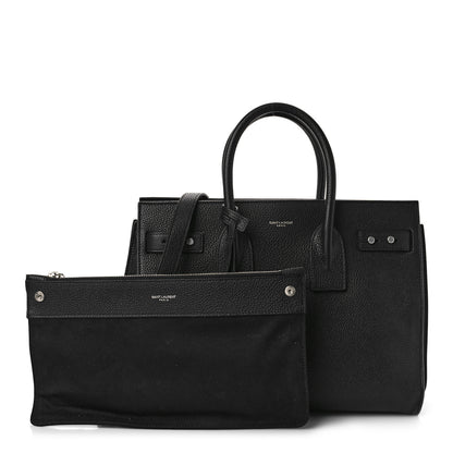 Saint Laurent Grained Calfskin Small Supple Sac De Jour Black 1 of 10