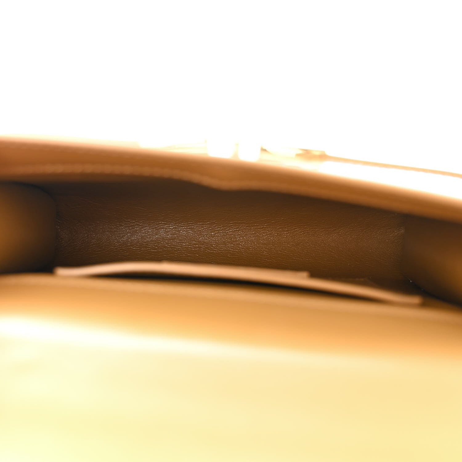 Saint Laurent Smooth Calfskin Mini Manhattan Shoulder Bag Baguette Cheddar 5 of 10