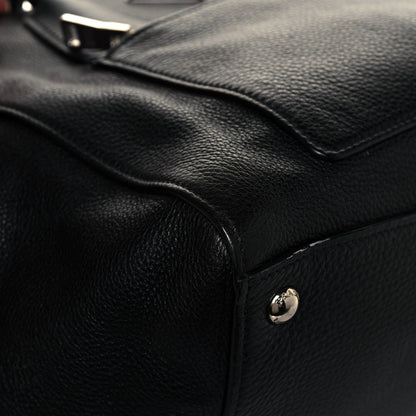 Prada Glace Calf Twin Pocket Tote Black 16 of 26