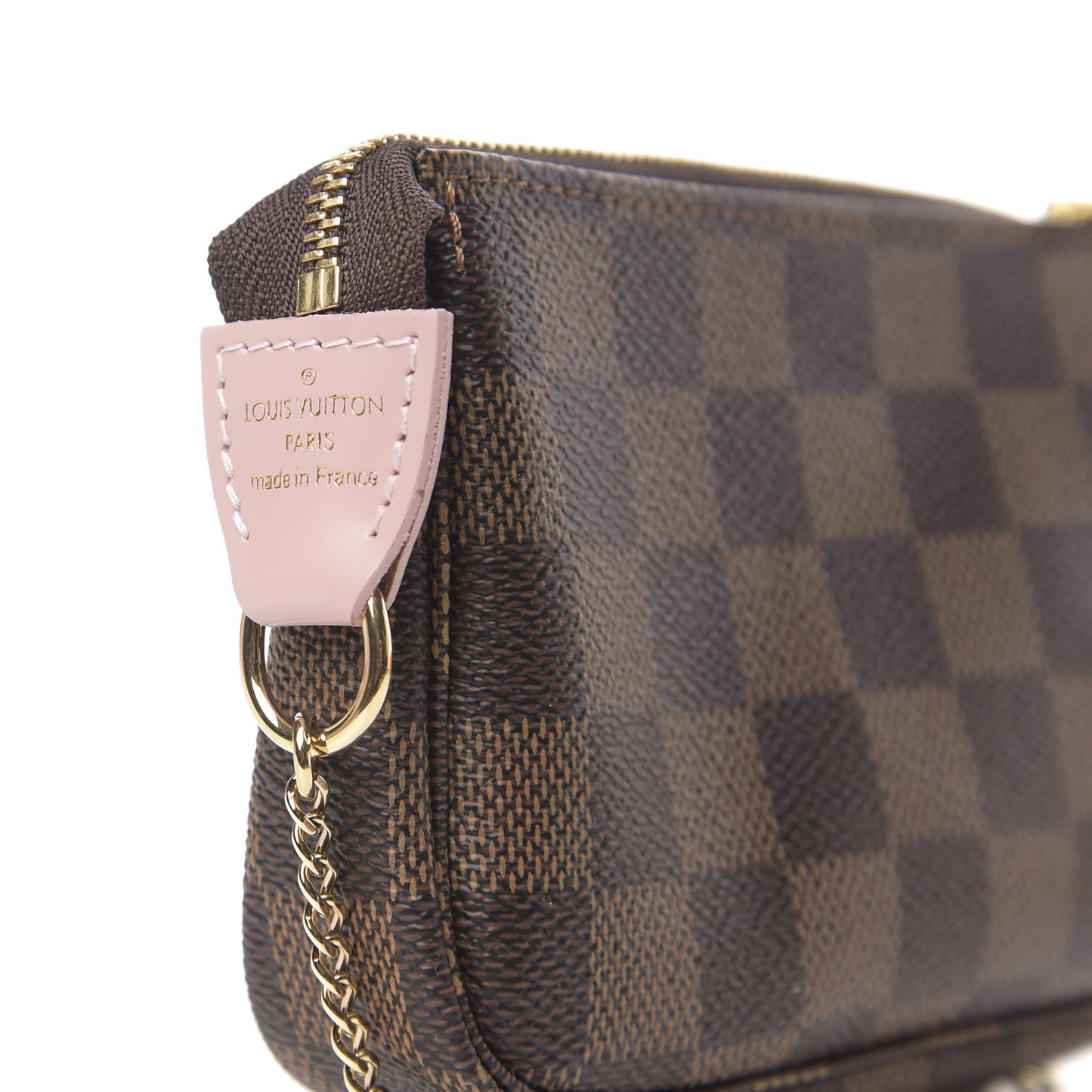 Damier Ebene 2020 Christmas Animation Big Wheel Mini Pochette Accessories Rose Ballerine