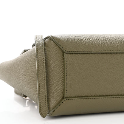 Celine Grained Calfskin Nano Belt Bag Army Green 9 of 10