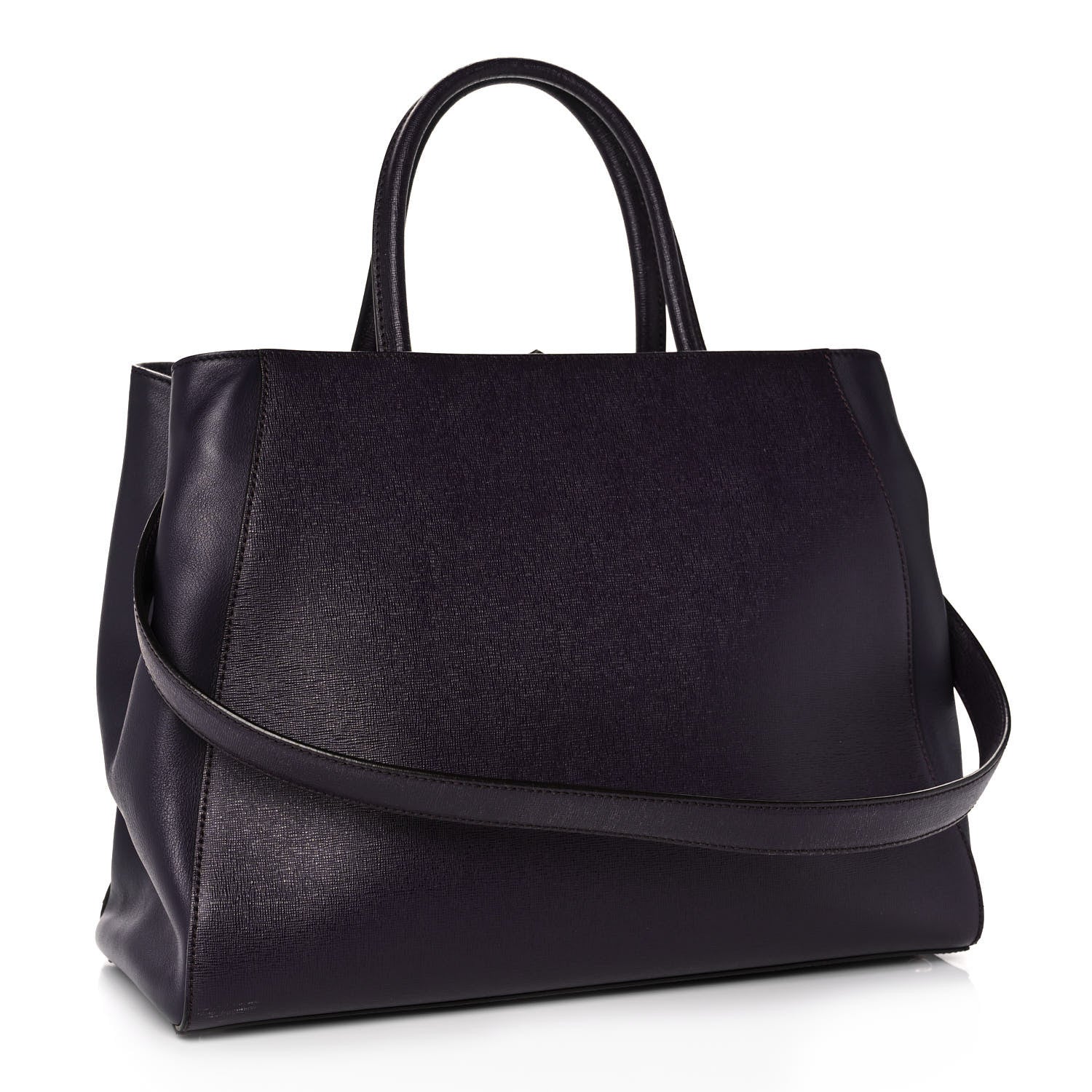 Fendi Vitello Elite Regular 2Jours Tote Ametista 2 of 13