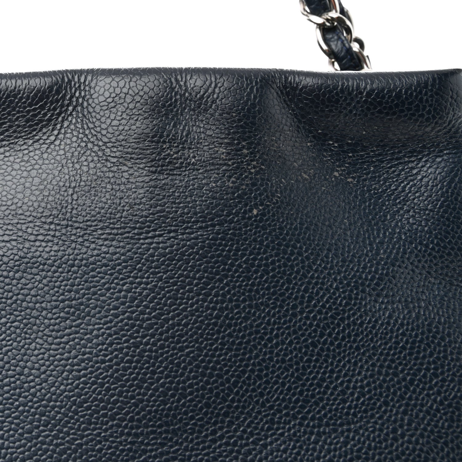 Chanel Caviar CC Timeless Shopping Tote Navy 12 of 14