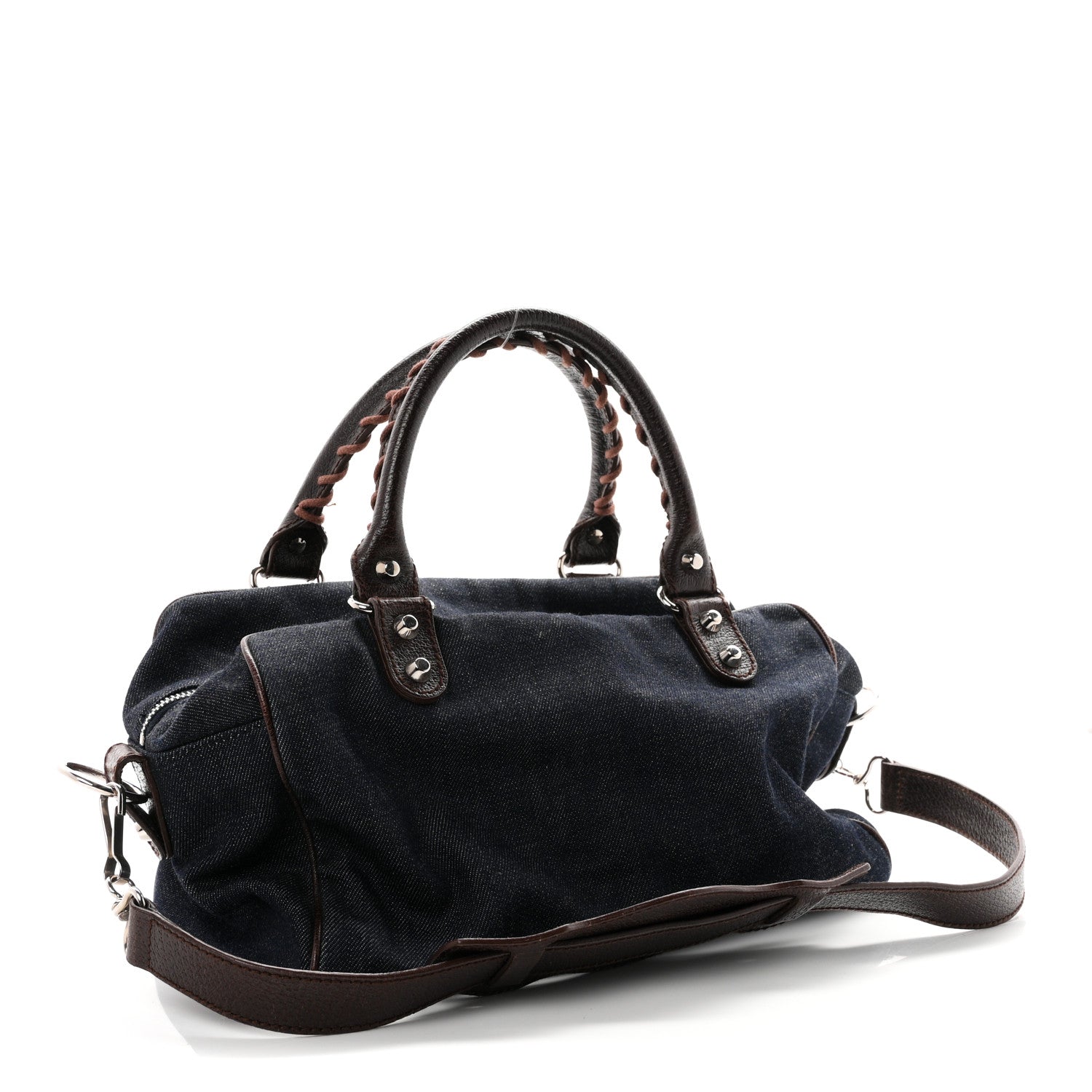 Balenciaga Denim Box Bag Chocolate 4 of 12