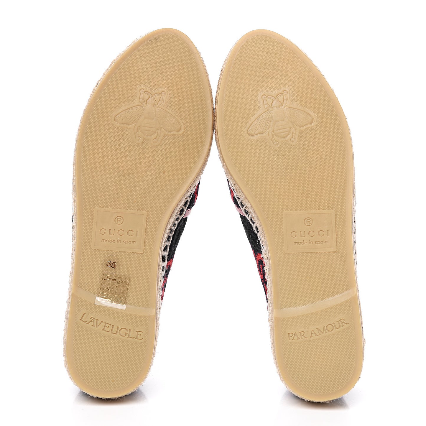 Terry Cloth GG Monogram Espadrilles 35 Blue Red