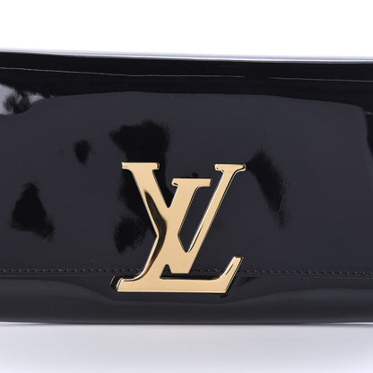 Louis Vuitton Patent Louise Clutch Black 7 of 7